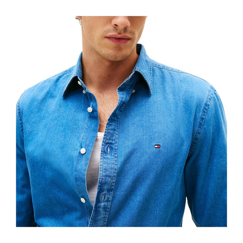 Tommy Hilfiger Camicia casual Camicia Uomo Chambray con logo S - Francavilla Moda
